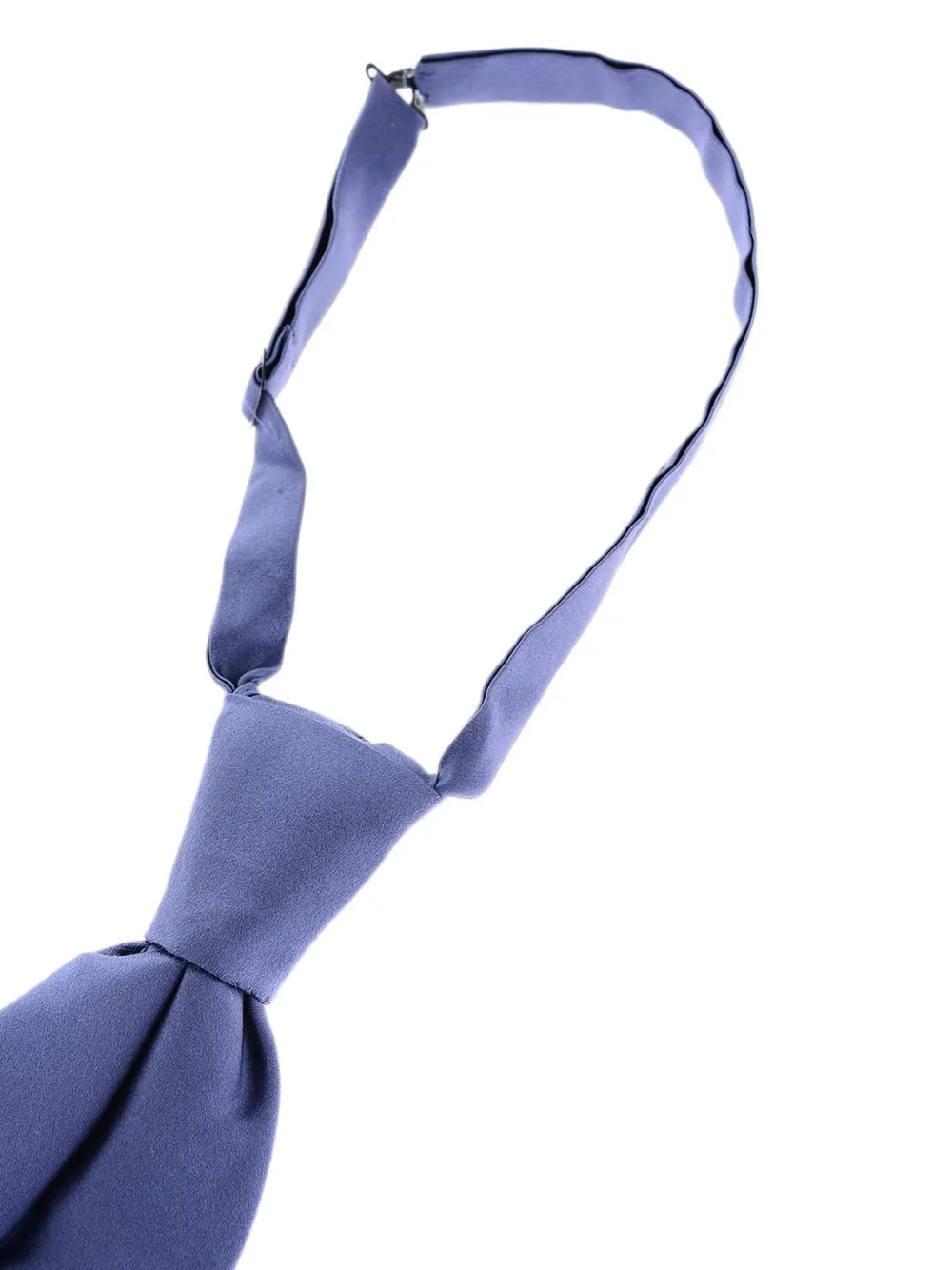 Corneliani Ascot adjustable silk tie Blauw