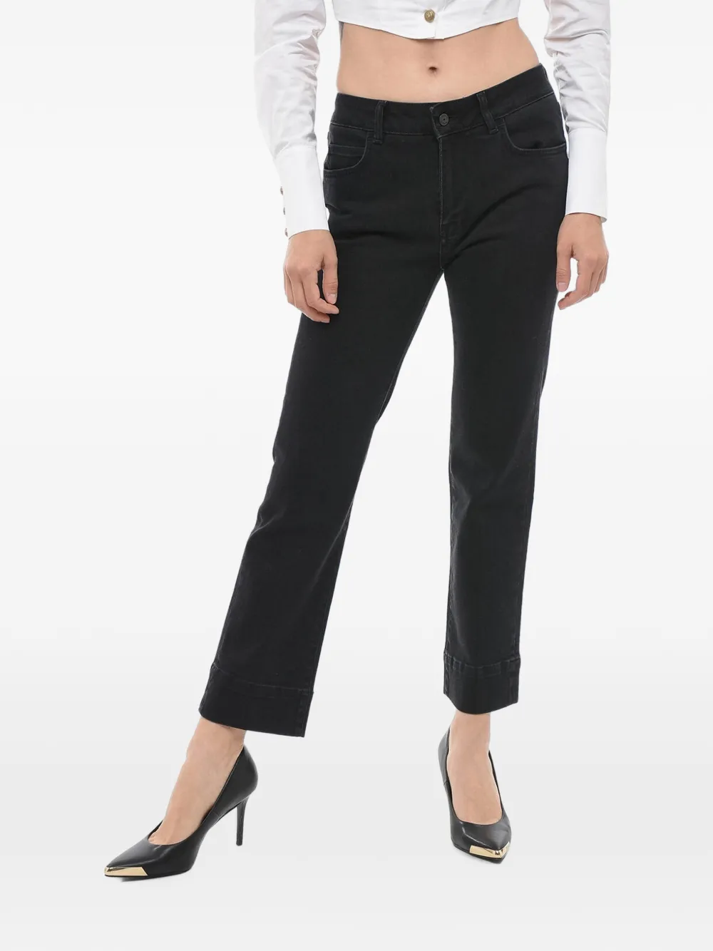 ANAII Simon straight-leg denim jeans - Schwarz