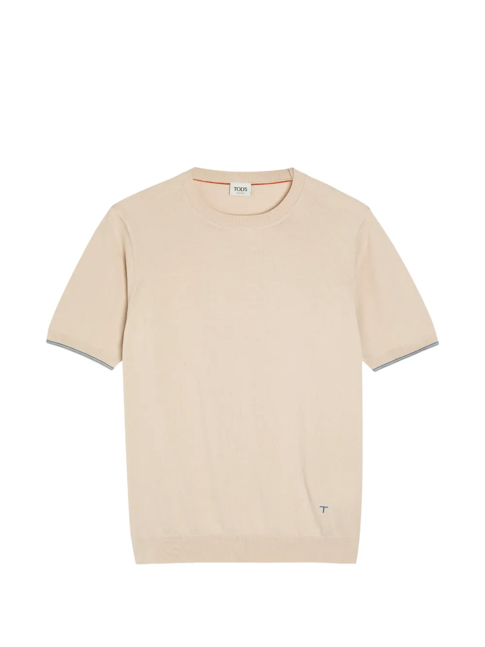 Tod's cotton fine-knit top - Nude
