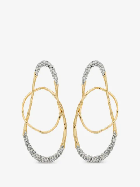 Alexis Bittar aretes Solanales con detalles de cristal