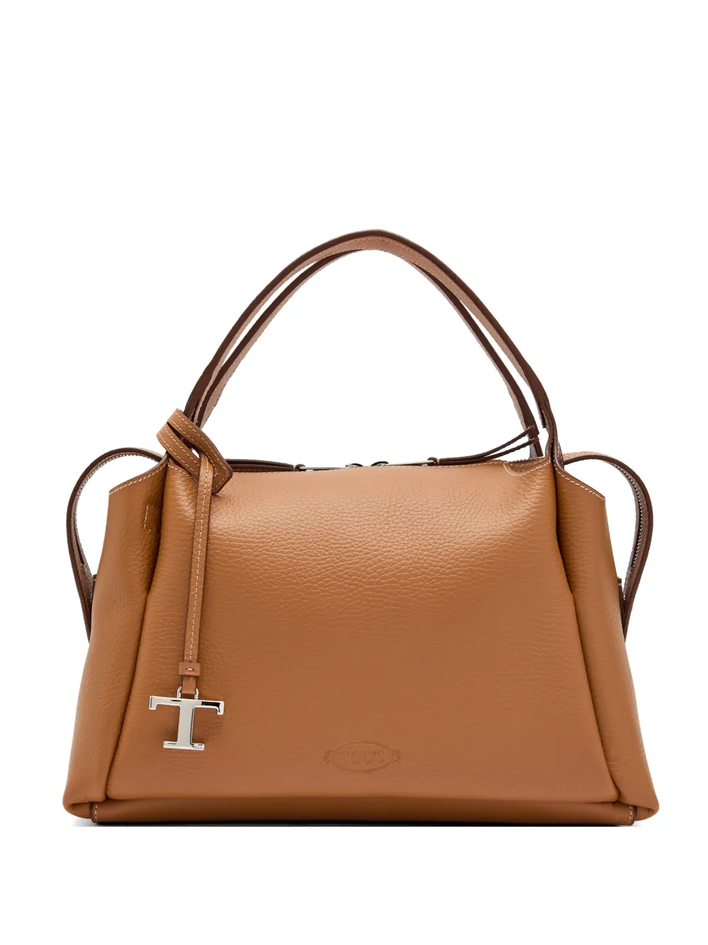 Tod's T-Timeless pebbled shoulder bag - Toni neutri