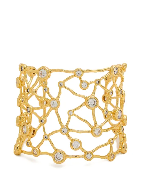 Alexis Bittar Asterales crystal-embellished cut-out cuff bracelet