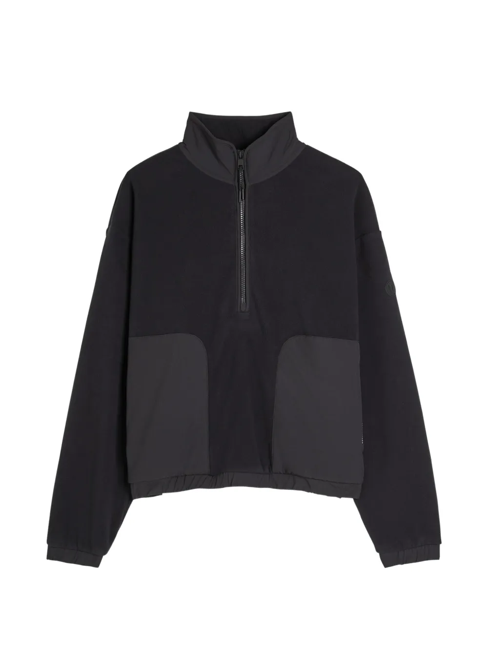 VUORI panelled fleece-texture sweatshirt - Nero