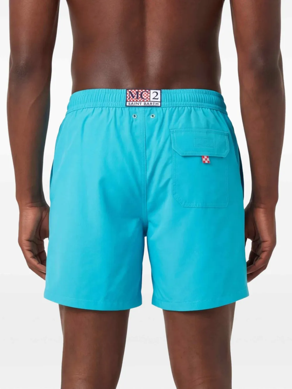MC2 Saint Barth Zwembroek met geborduurd logo Blauw