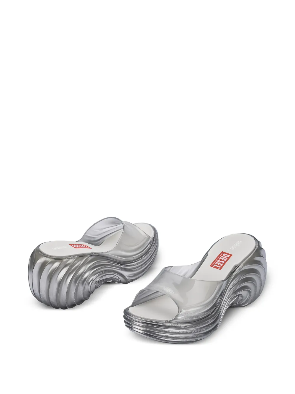 Melissa x Diesel Quantum sandalen met plateauzool Wit