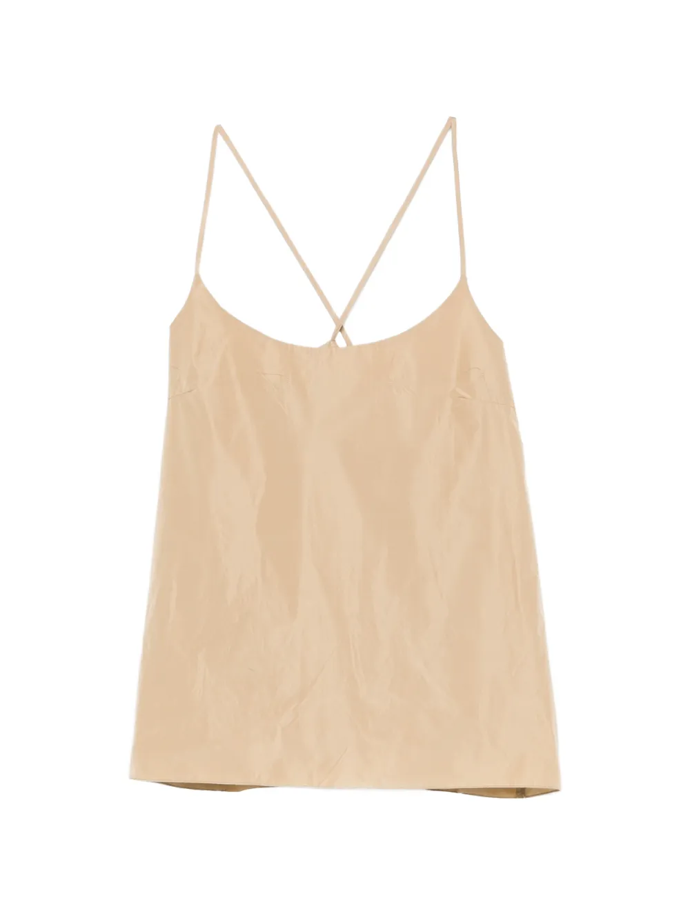Susanne Bommer Cross-back Top In Brown