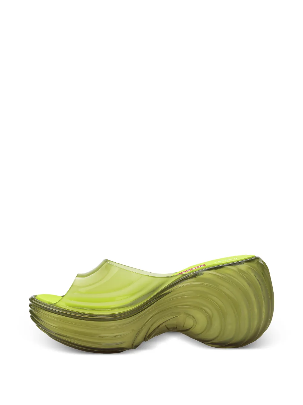 Melissa x Diesel Quantum sandalen met plateauzool Geel