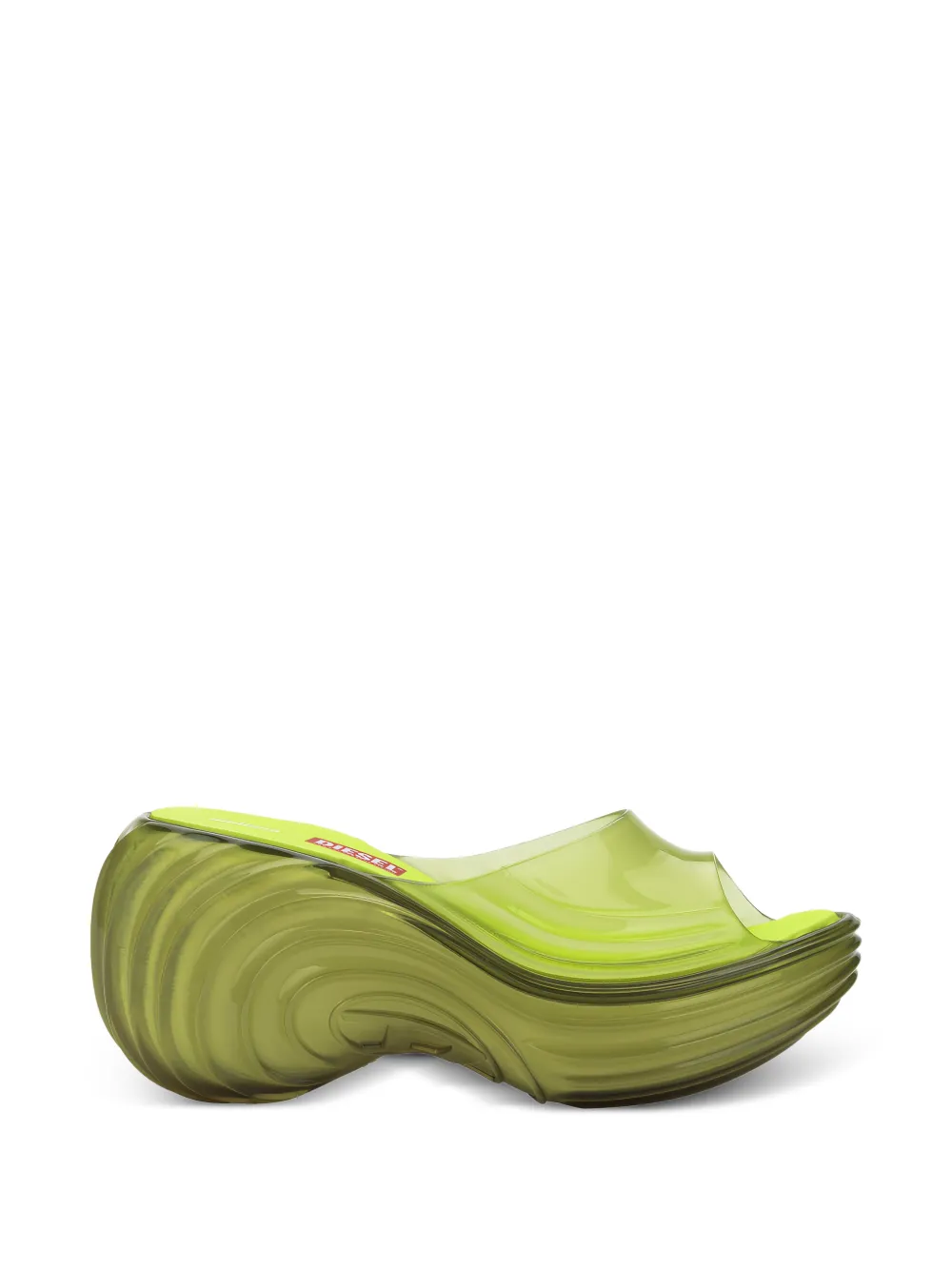 Melissa x Diesel Quantum sandalen met plateauzool Geel