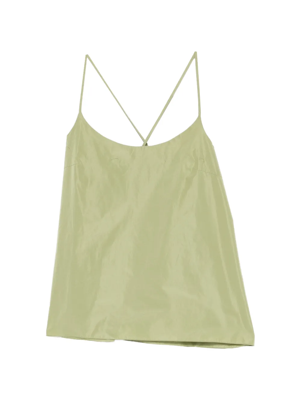 Susanne Bommer Cross-back Tie-fastening Top In Green