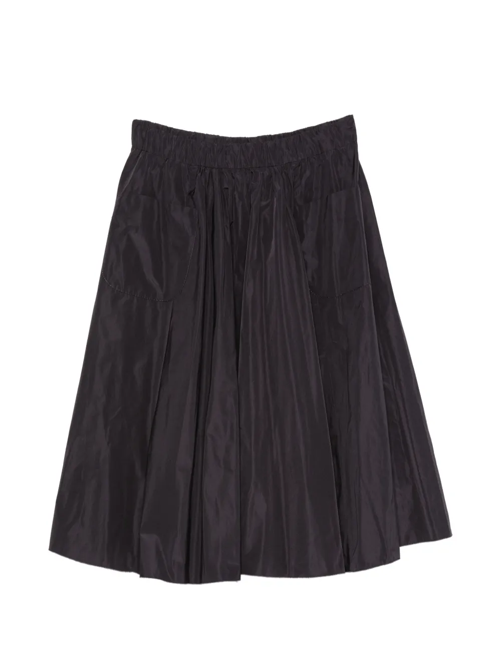 SUSANNE BOMMER patch-pocket gathered midi skirt - Viola