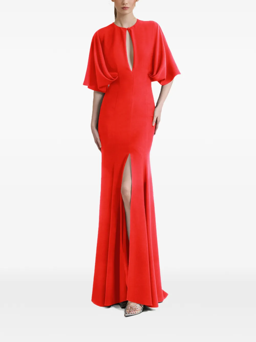 Gemy Maalouf Abito con dettaglio cut-out - Rosso