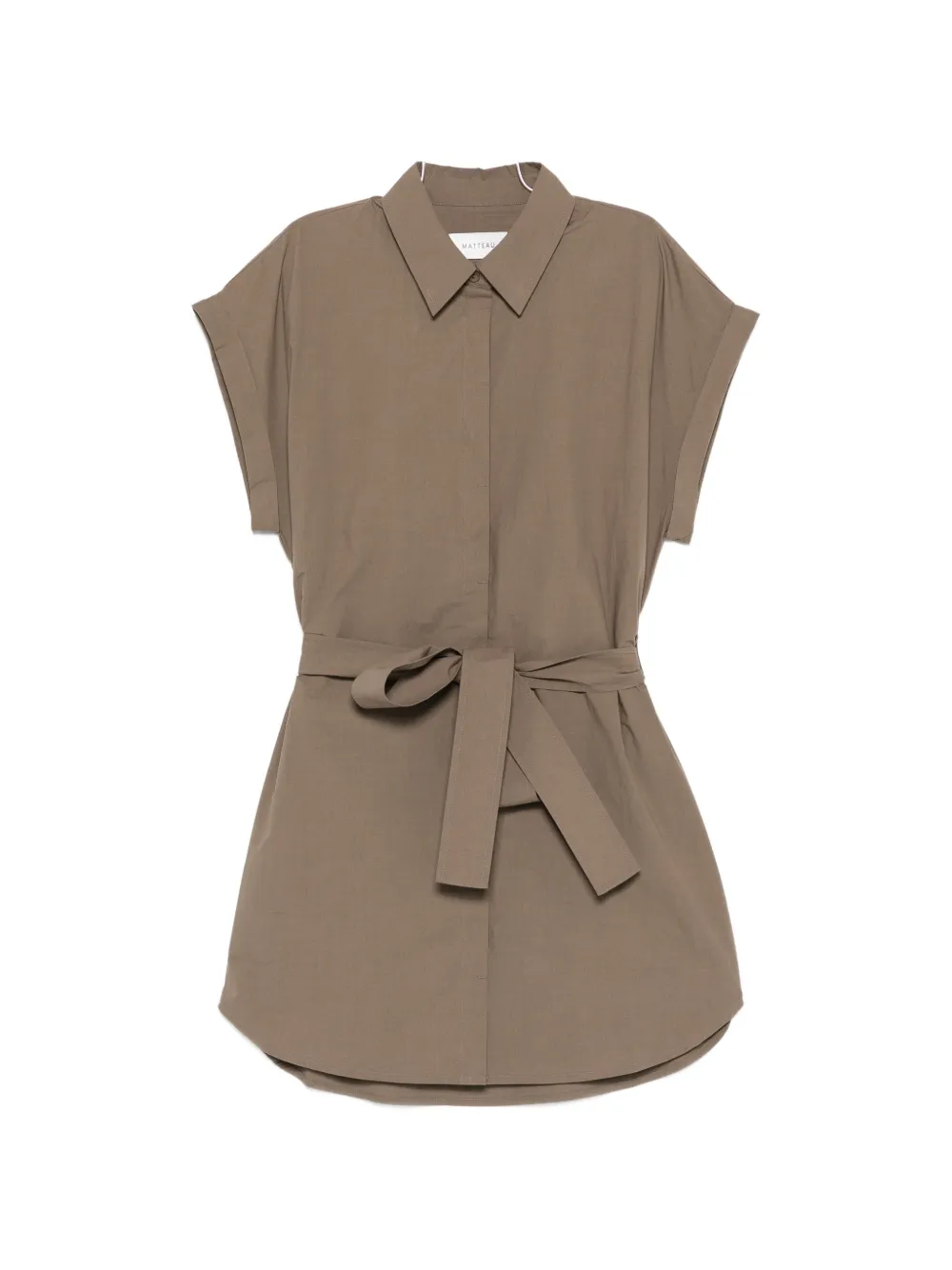 Matteau belted mini dress - Marrone