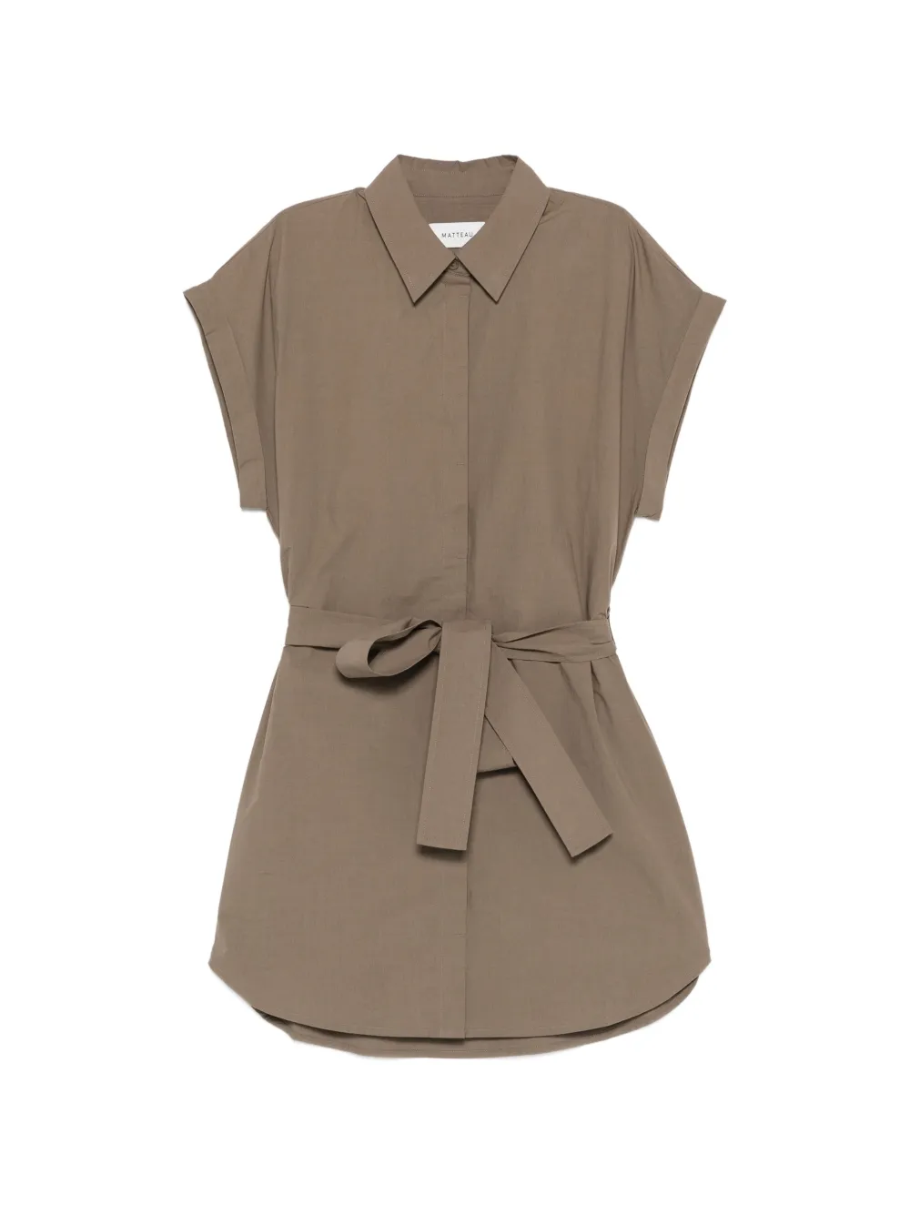 Matteau belted mini dress - Marrone