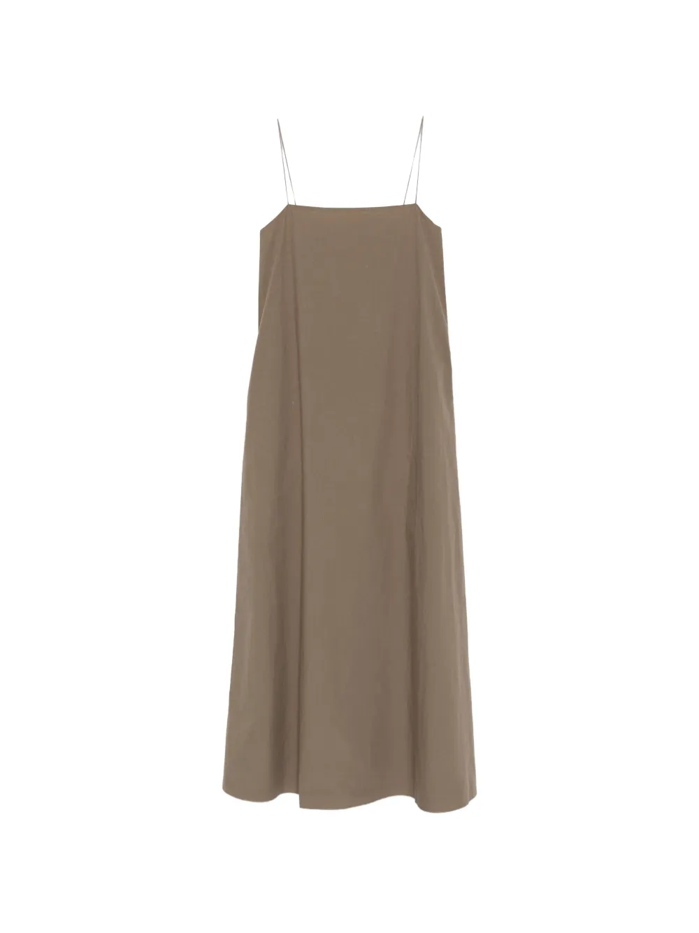 Matteau spaghetti-straps square-neck maxi dress - Braun