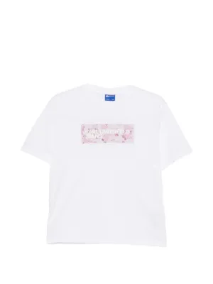 Ashley Williams Cropped slogan-print T-shirt | White | FARFETCH