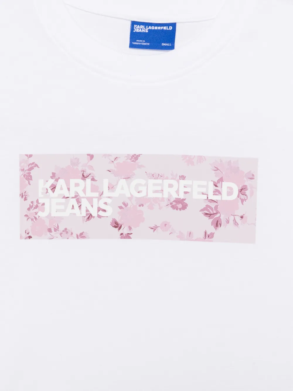 Karl Lagerfeld Jeans T-shirt met bloemenprint Wit