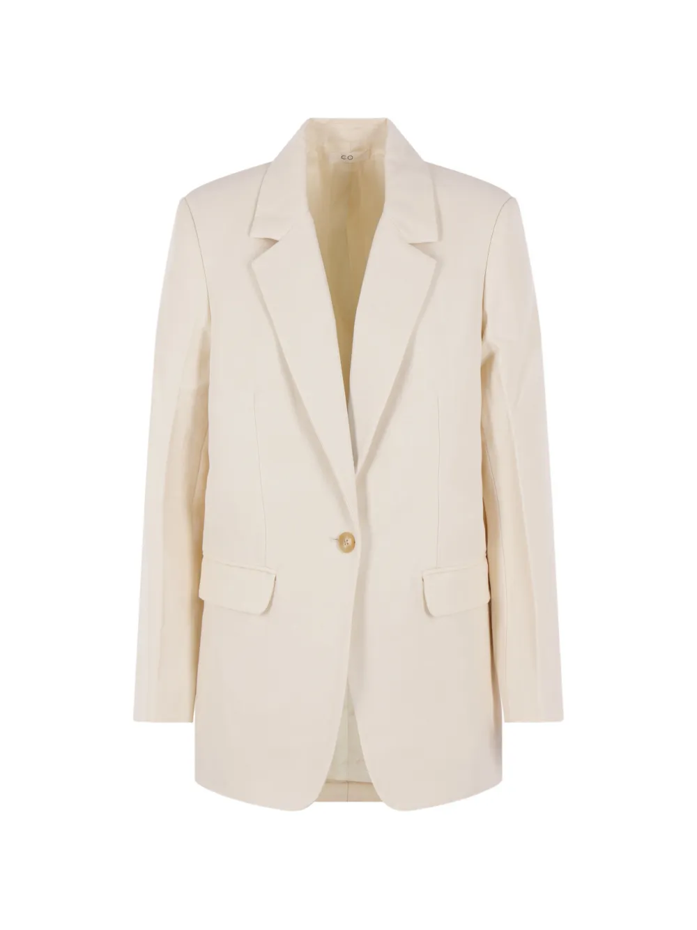 Co Boyfriend single-breasted notched-lapels blazer - Toni neutri