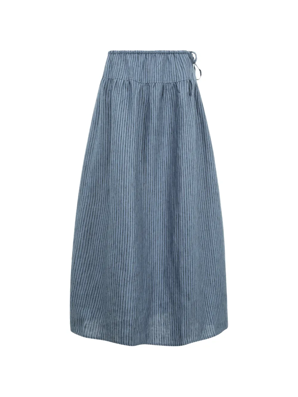 Deiji Studios striped-drawstring maxi skirt - Blu