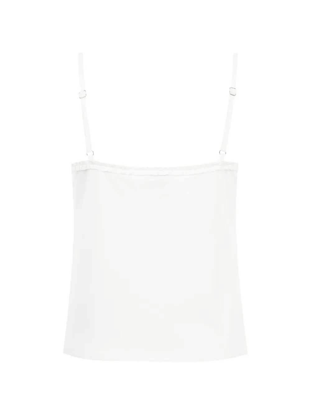  Deiji Studios Top Con Ribete De Volantes - Blanco 