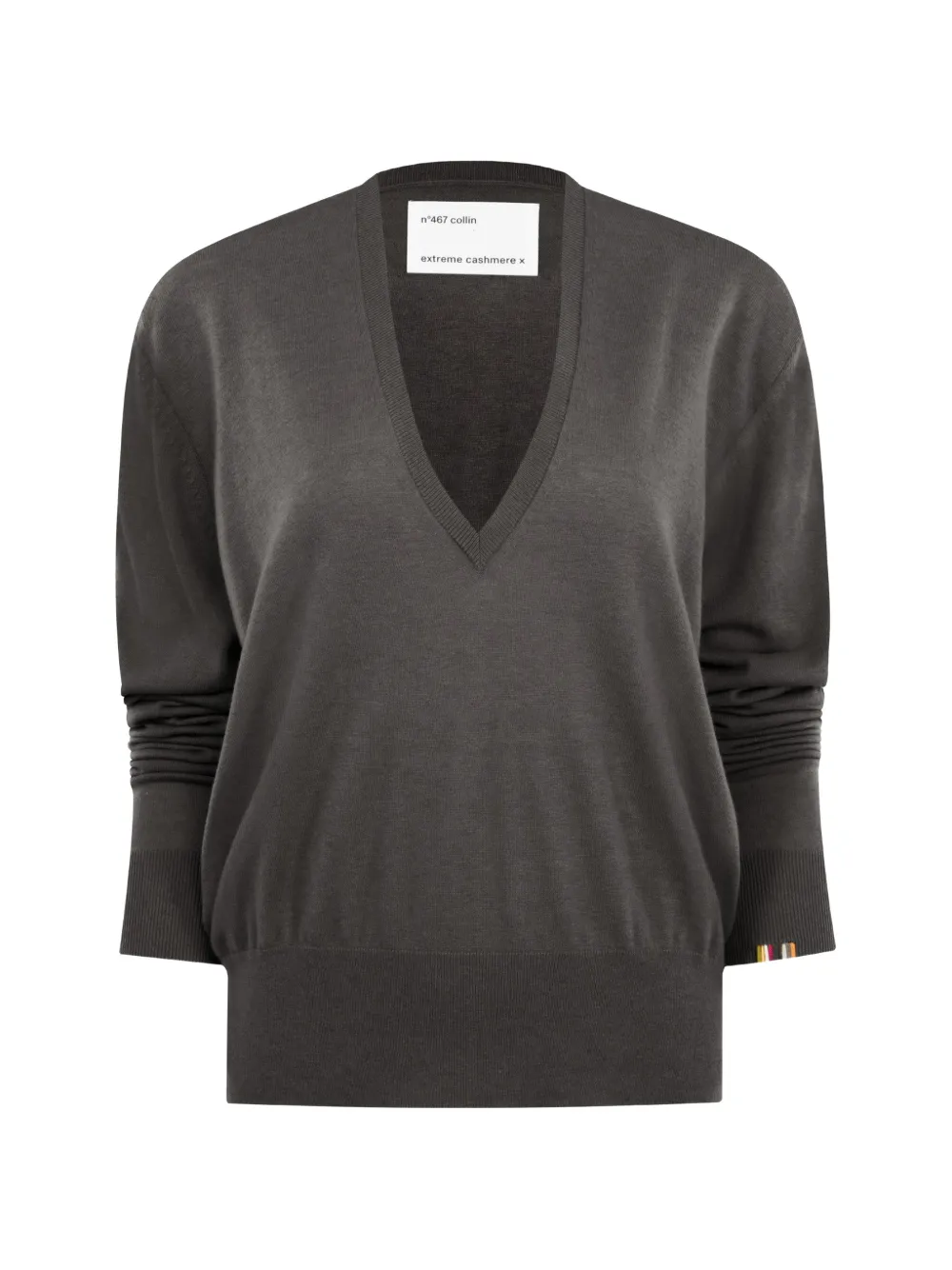 extreme cashmere Collin V-neck sweater - Marrone