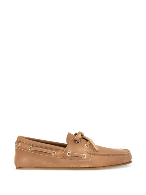 Gucci zapatos top sider con motivo G entrelazado