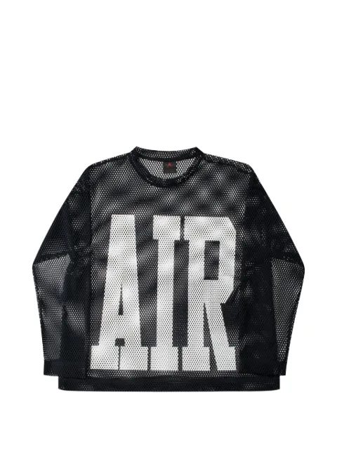 Jordan x Union X Fragment mesh long-sleeve T-shirt