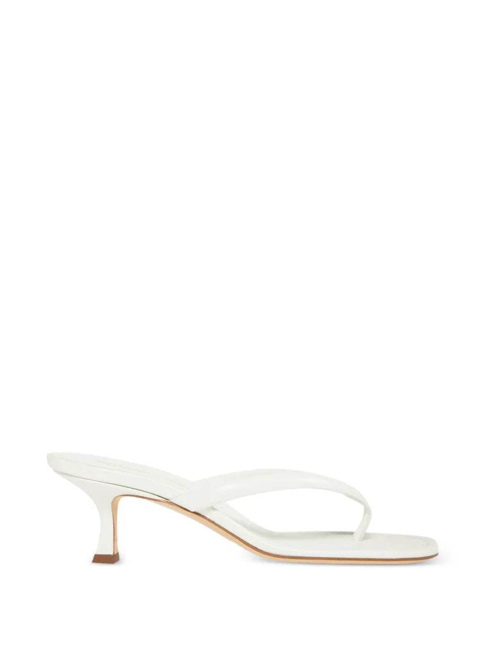 Manolo Blahnik 5mm Paterno thong-strap sandals - Weiß