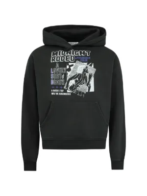 1968 Limited Edition Felpa Uomo Con Cappuccio | Tasca Marsupio, Interno Ruvido, 80% Cotone 20% Poliestere, 280 G/m², Nero, XXXL