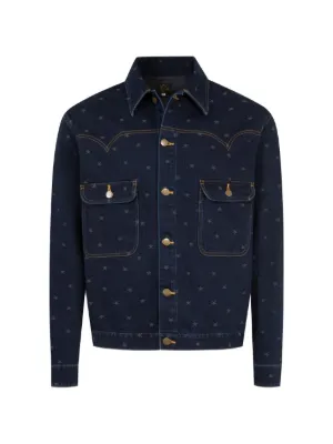 Needles Penny Twill Denim Jacket | Blue | FARFETCH JO