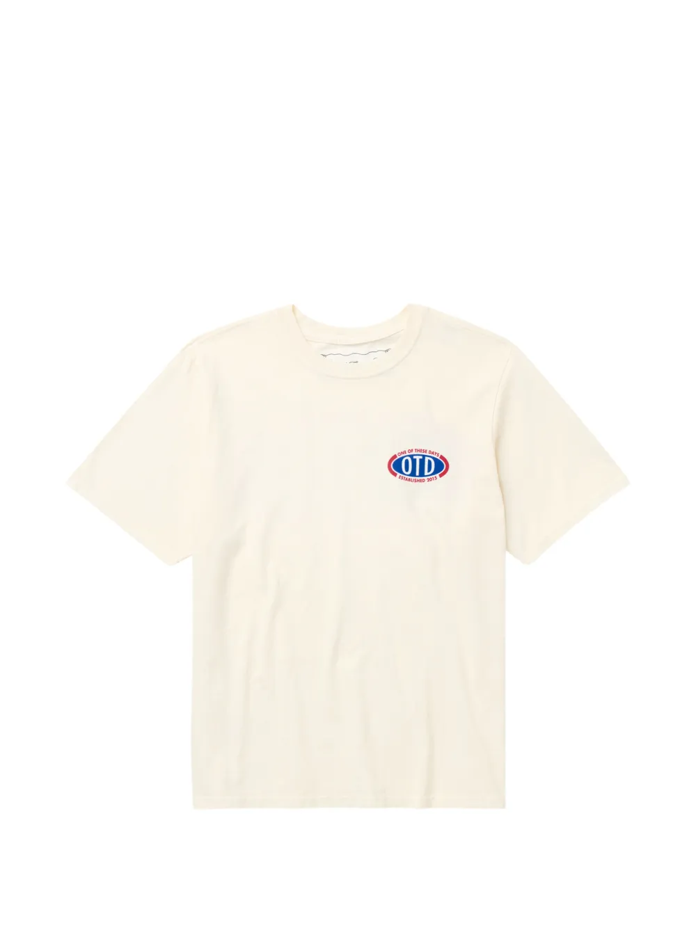 One Of These Days Otd Raceway logo-print T-shirt - Toni neutri