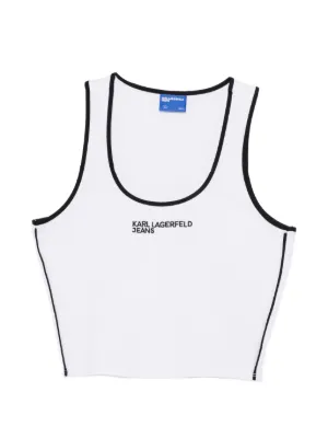 洗練されたデザイン　DIESEL T-ANKY-TAIL-S1 　M Women's Crop top with wrap-around laces | White | Diesel