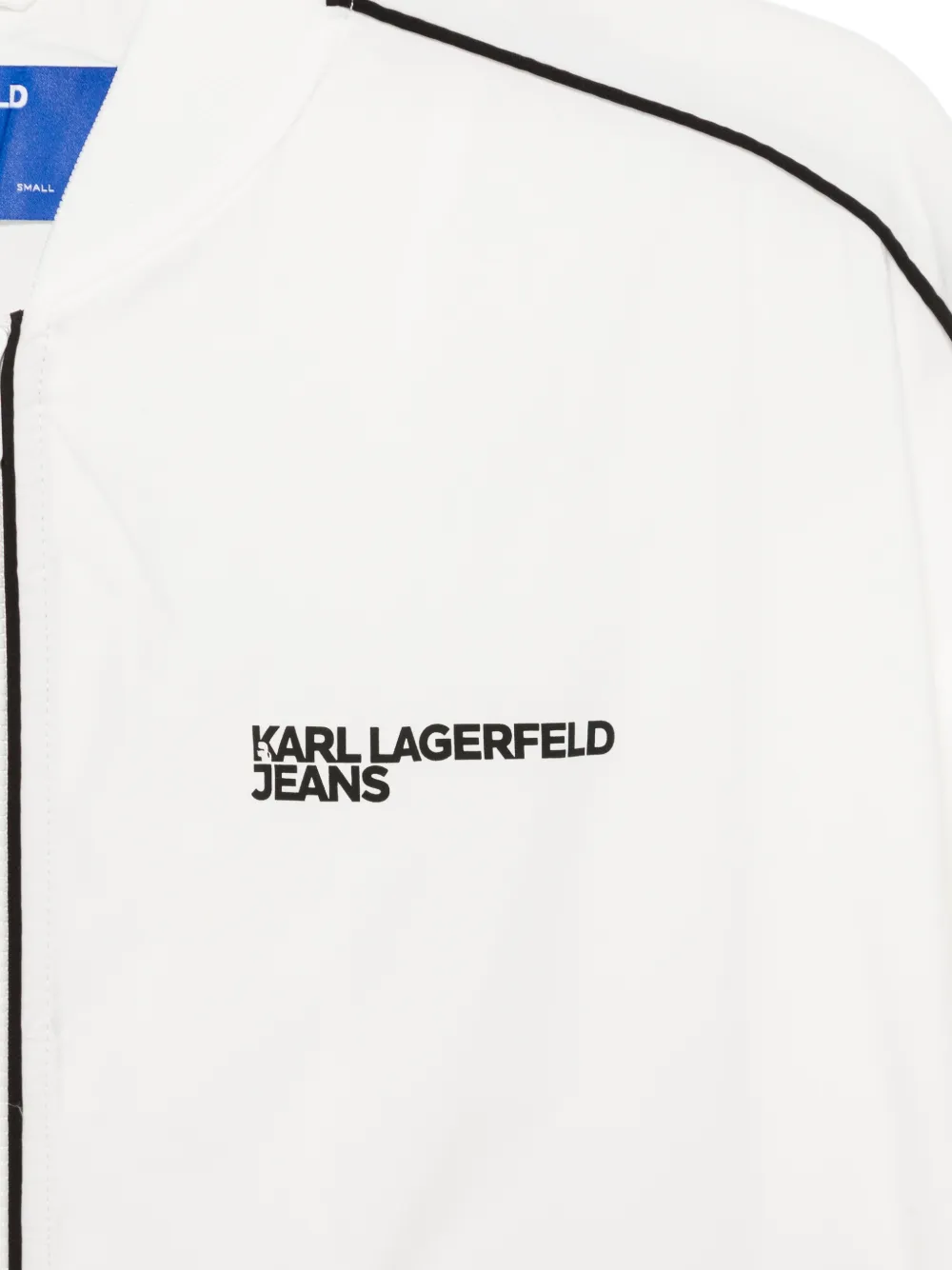 Karl Lagerfeld Jeans Bomberjack met logoprint Wit