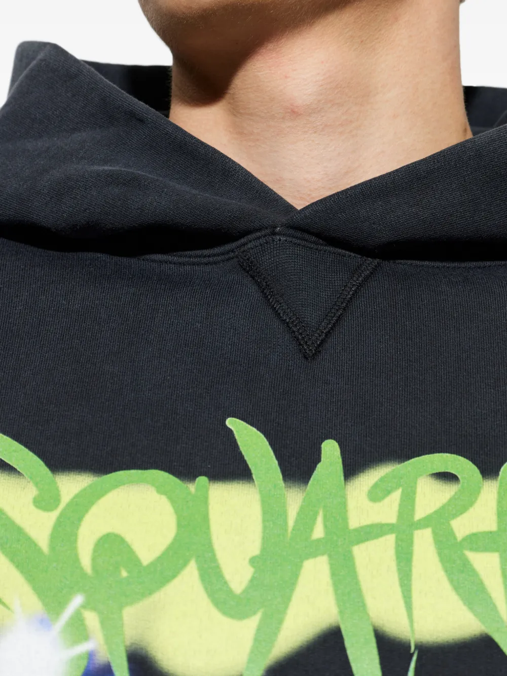 DSQUARED2 Hoodie met print Zwart