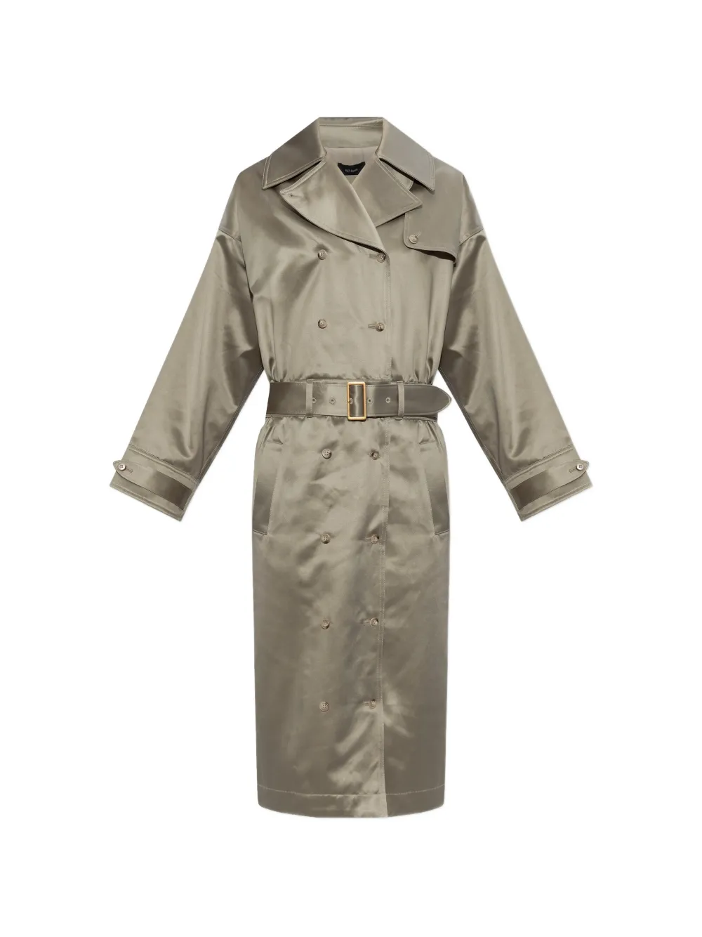 Willy Chavarria double-breasted belted dress - Verde