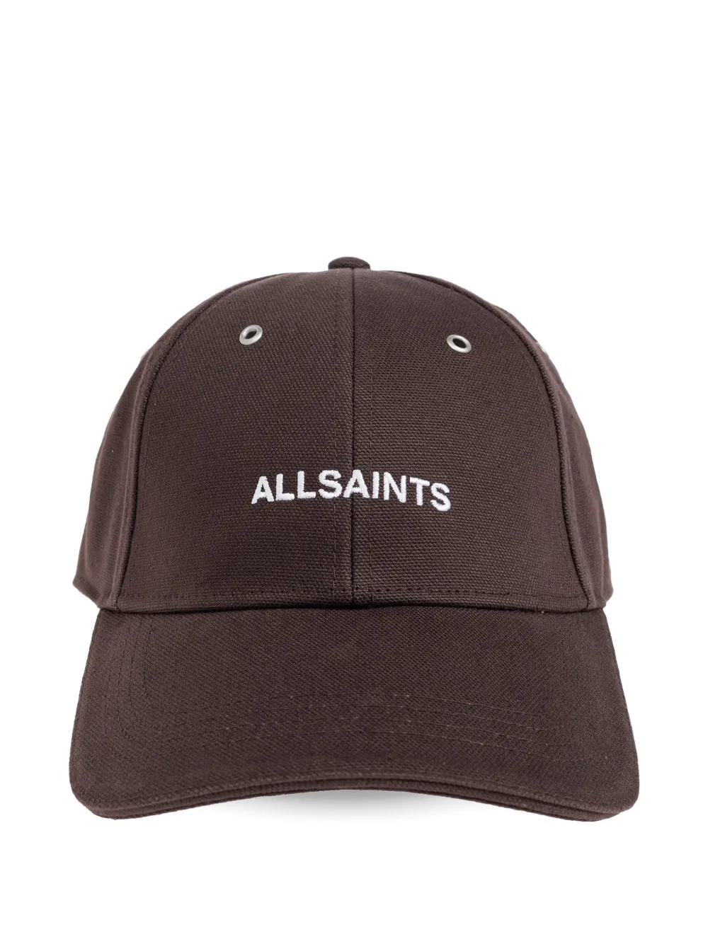 AllSaints Theo logo-embroidered baseball cap - Marrone