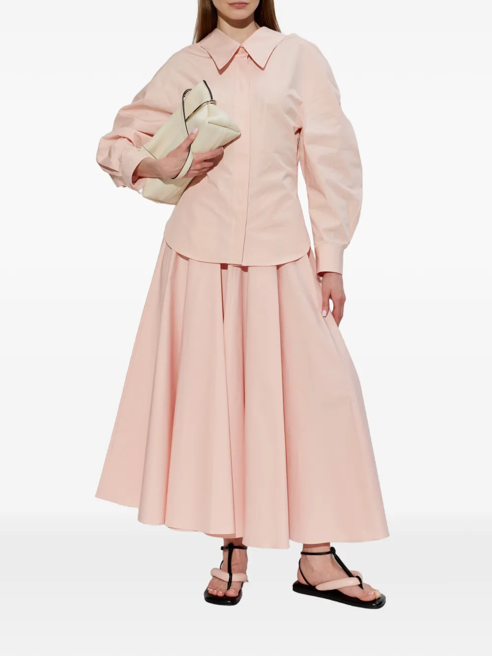 Givenchy Boudoir padded leather flip-flops Zwart