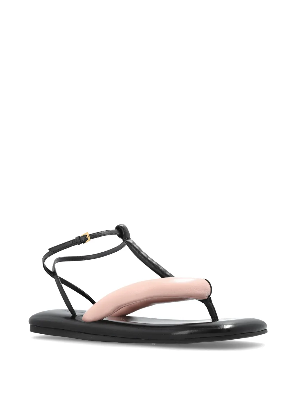 Givenchy Boudoir padded leather flip-flops Zwart