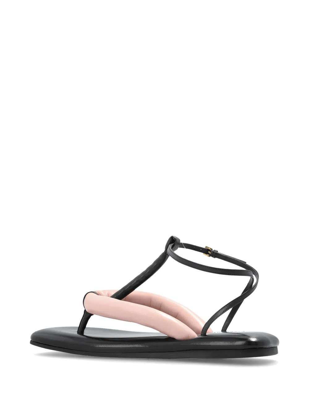 Givenchy Boudoir padded leather flip-flops Zwart