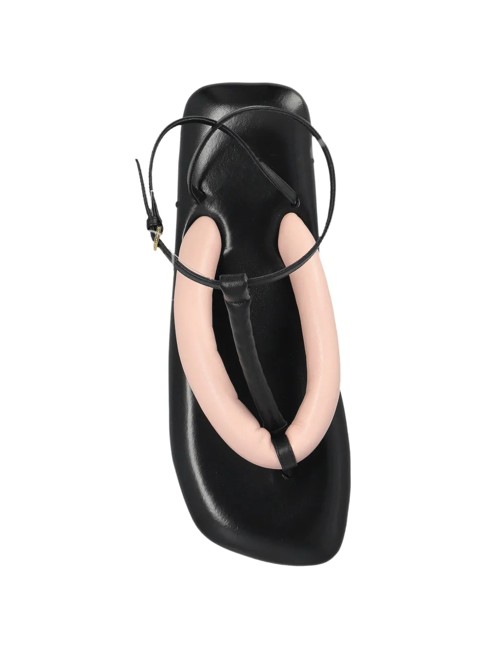 Givenchy Boudoir padded leather flip-flops Zwart