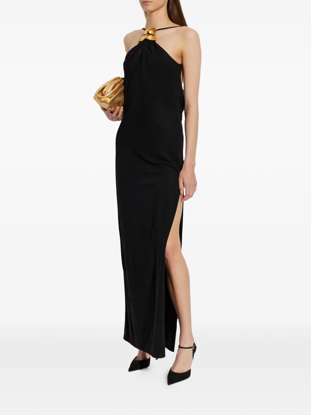 Gianvito Rossi Camnero suede pointed-toe pumps Zwart