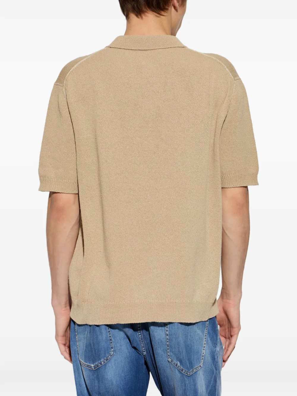 DSQUARED2 Poloshirt met geborduurd logo Beige