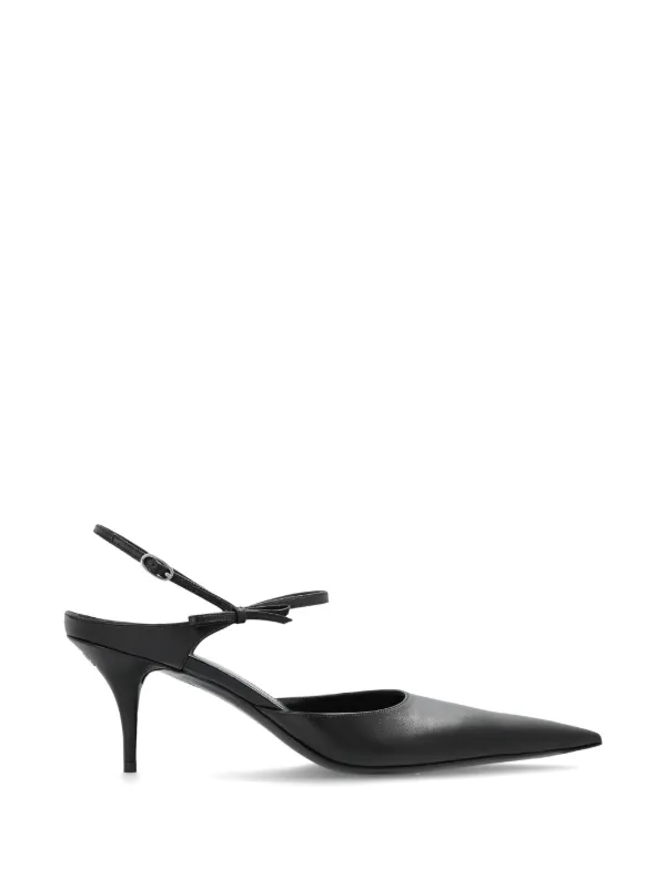Balenciaga Avenue Bow-detail Slingback Pumps in Black