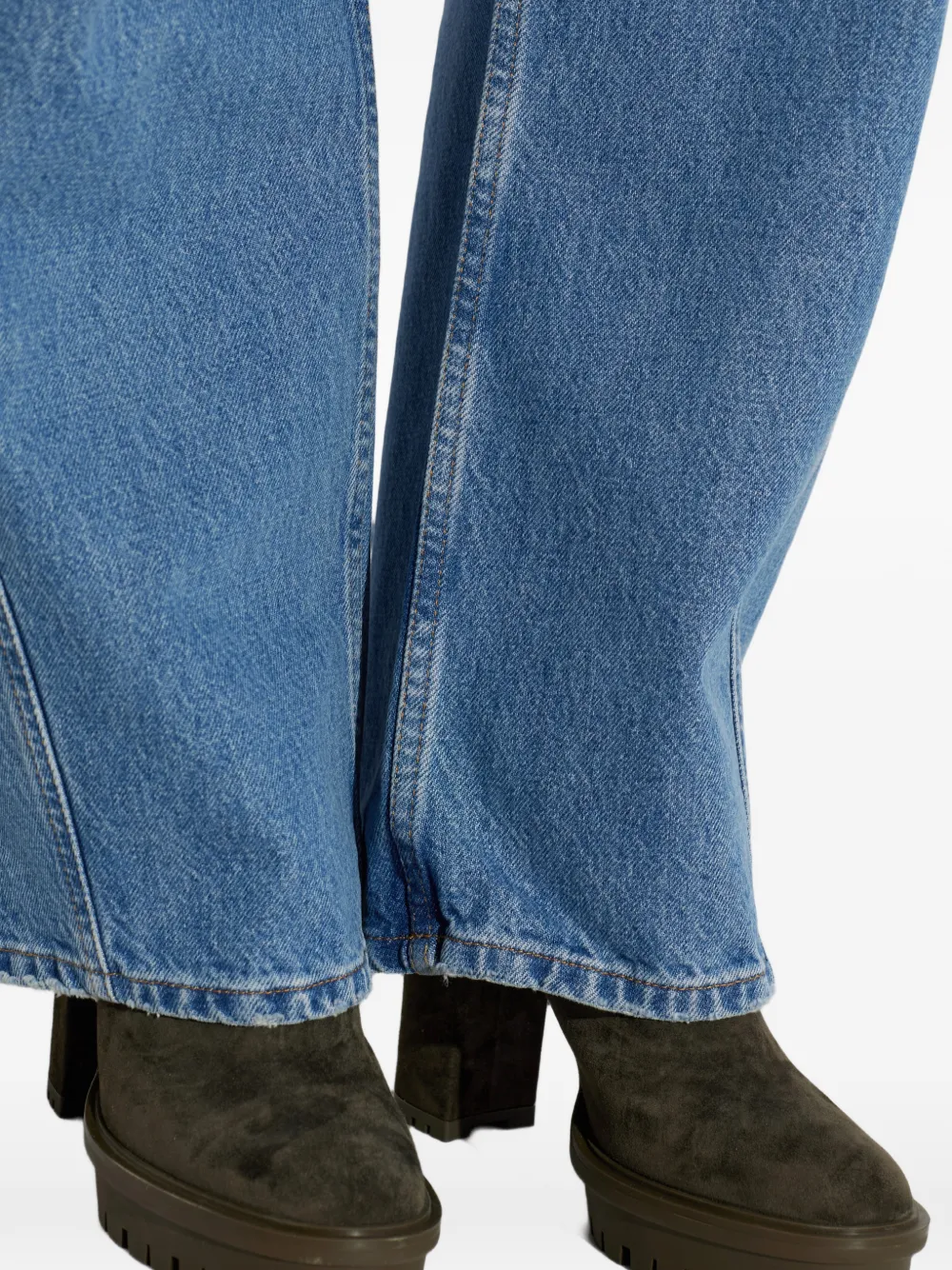 Gianvito Rossi Barry suede platform ankle boots Groen