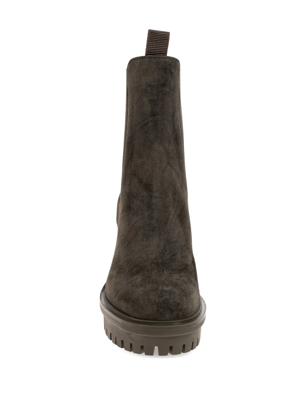 Gianvito Rossi Barry suede platform ankle boots Groen