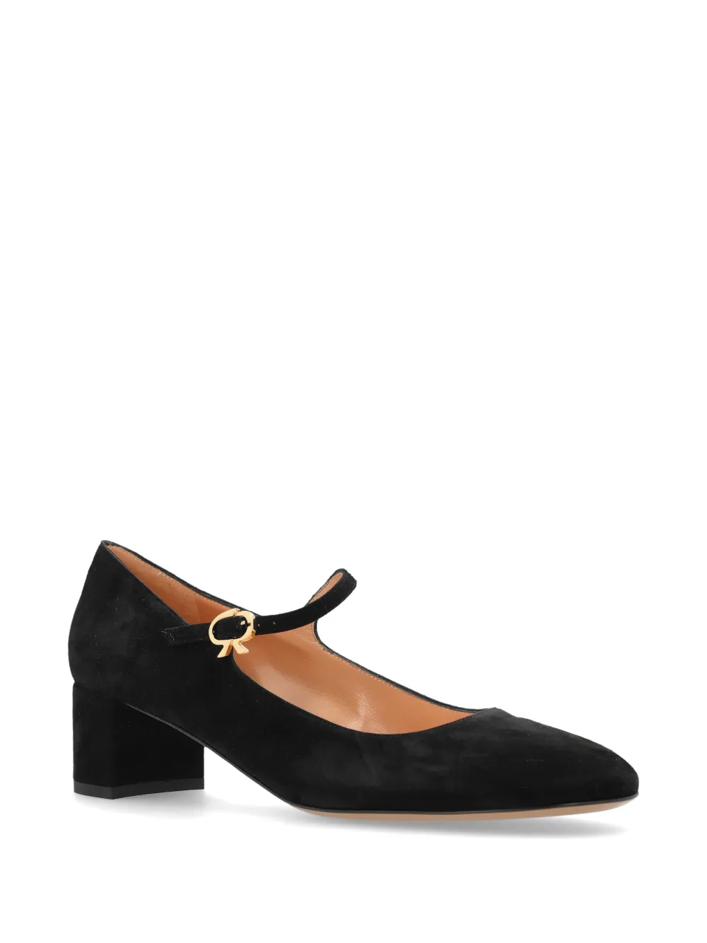 Gianvito Rossi Mary Jane suède pumps Zwart
