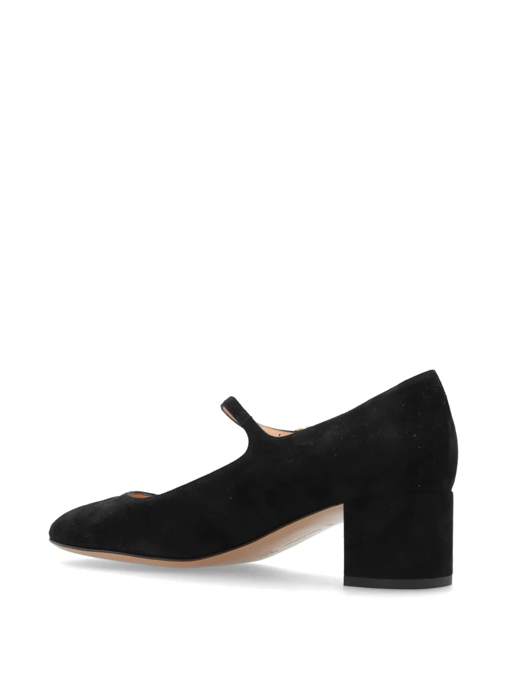 Gianvito Rossi Mary Jane suède pumps Zwart