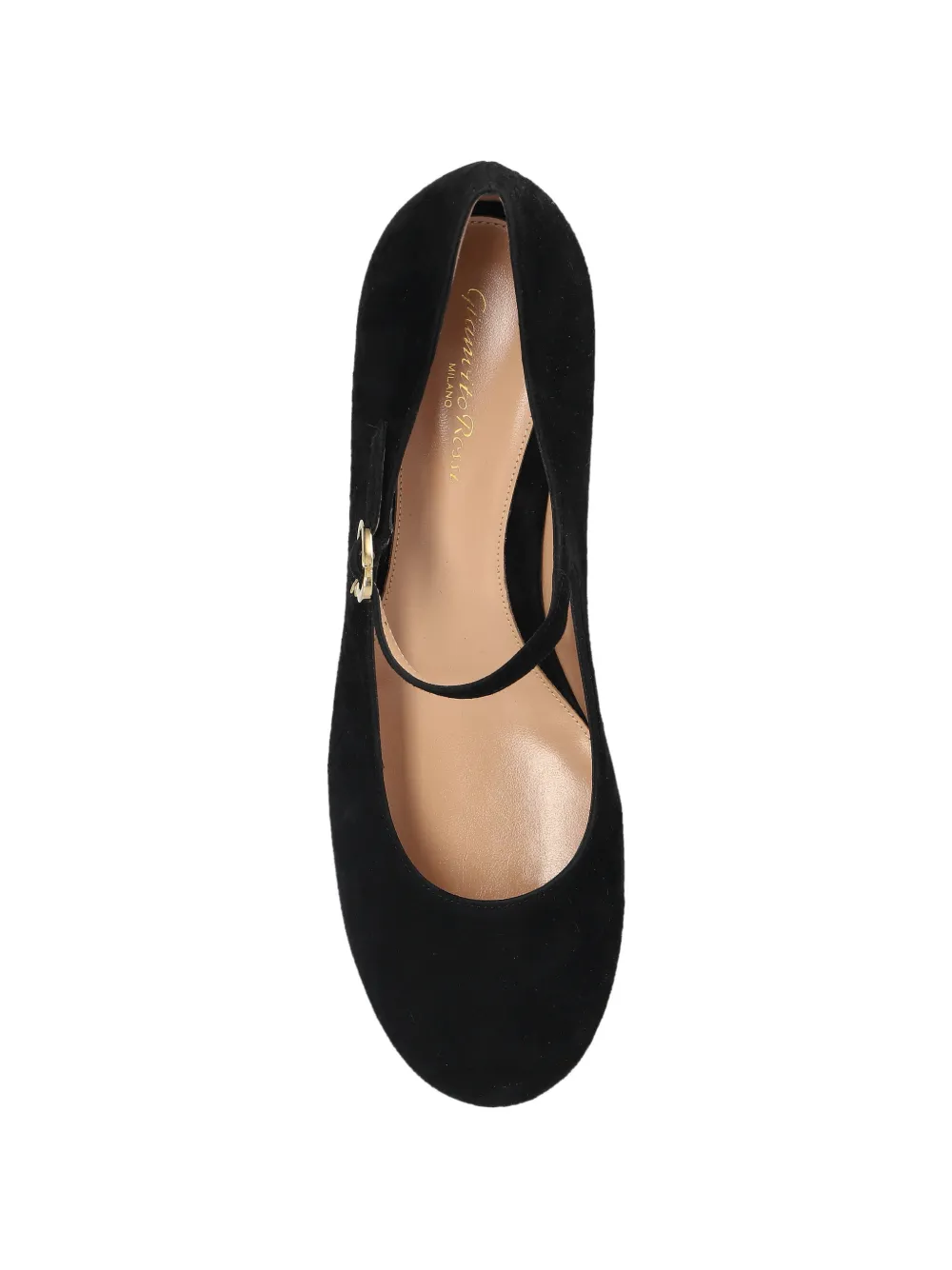 Gianvito Rossi Mary Jane suède pumps Zwart