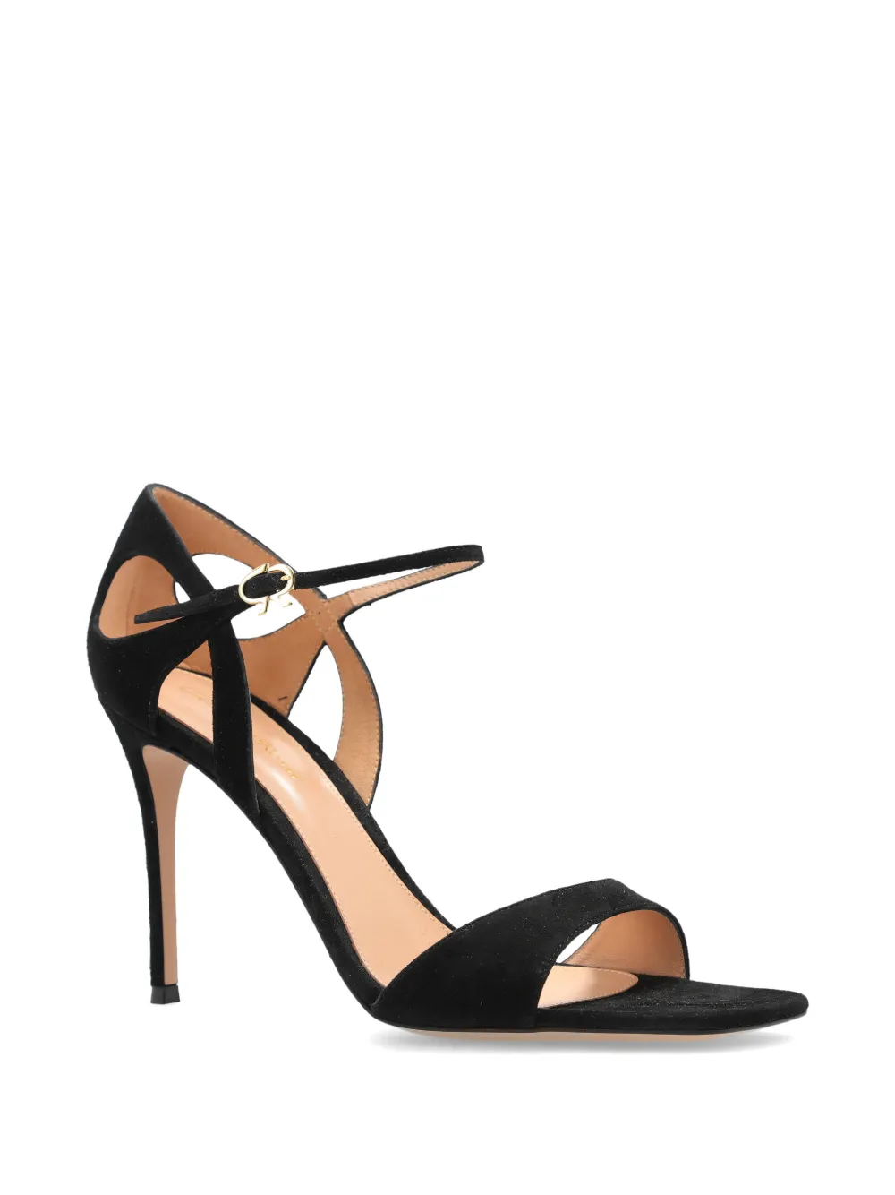 Gianvito Rossi Camnero suede ankle-strap pumps Zwart