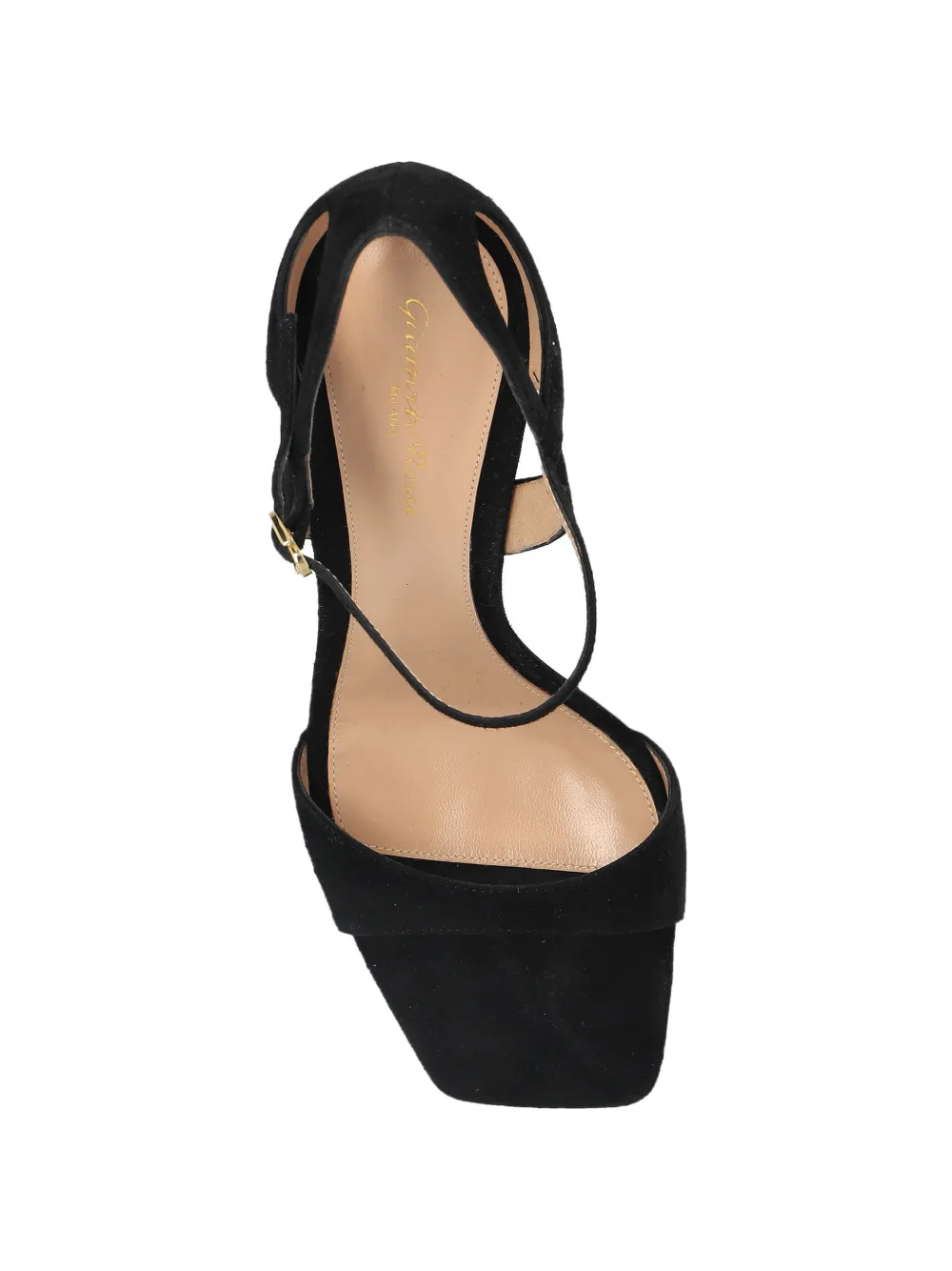 Gianvito Rossi Camnero suede ankle-strap pumps Zwart