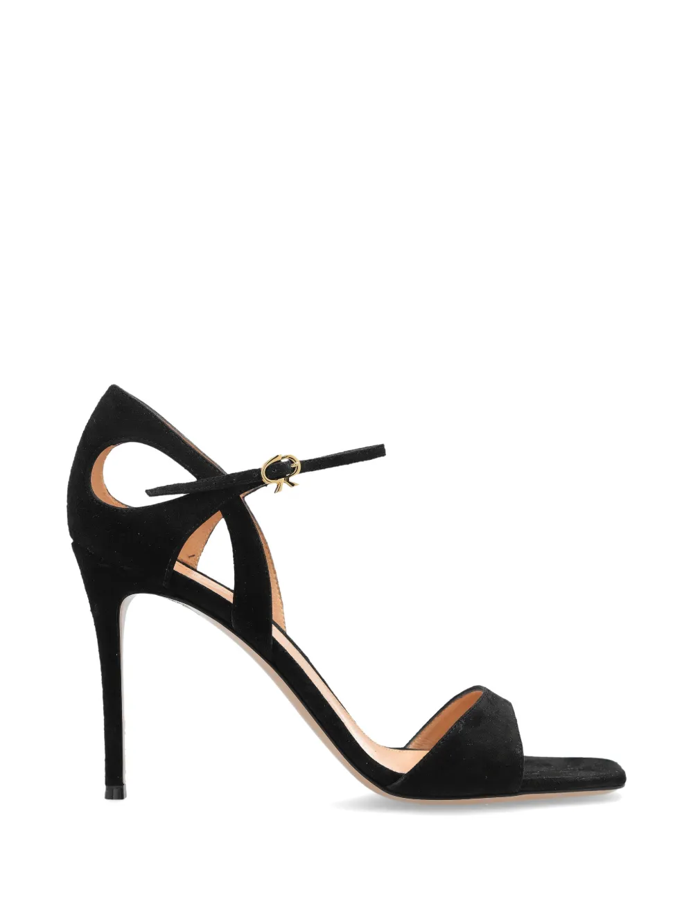 Gianvito Rossi Camnero suede ankle-strap pumps Zwart